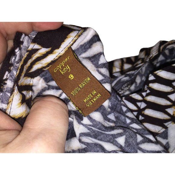 Copper Key Womens Sleeveless Shorts Jumper Outfit (one Piece) Button up - Great - Picture 10 of 11